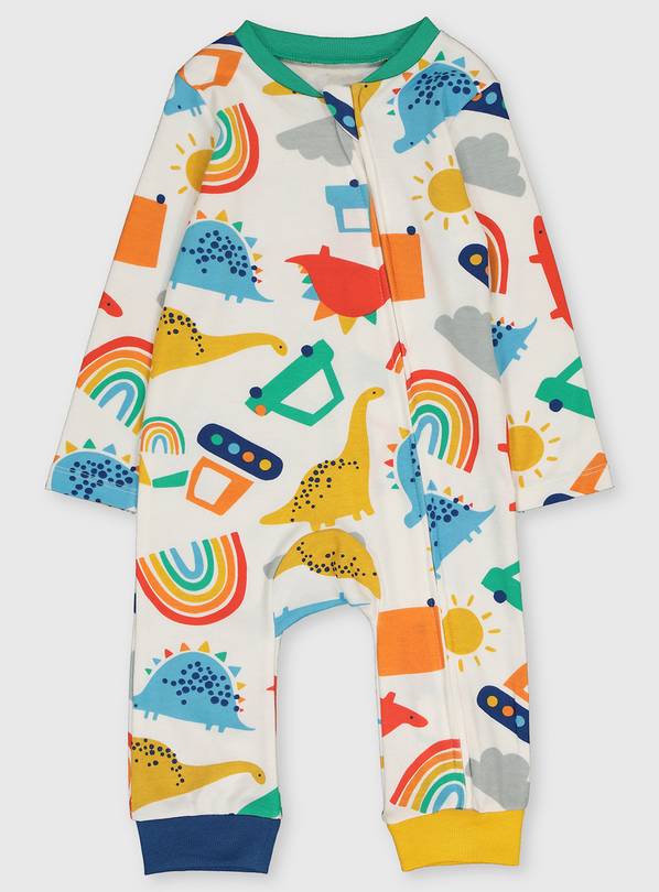 Dinosaur sleepsuit hot sale